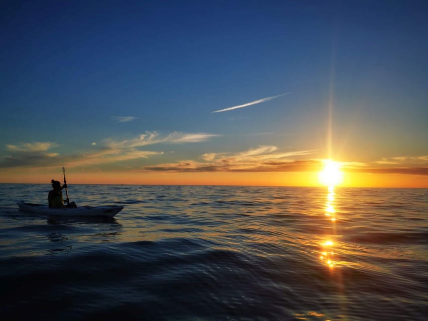 Poreč: Sea Kayaking Sunset Tour - The mid-tour stop: swimming, snacks, and a breather