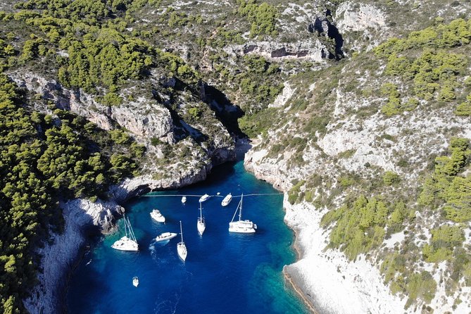 Private Blue cave, Mamma Mia and Hvar, 5 islands tour from Split - Stiniva Cove, reached only from the water
