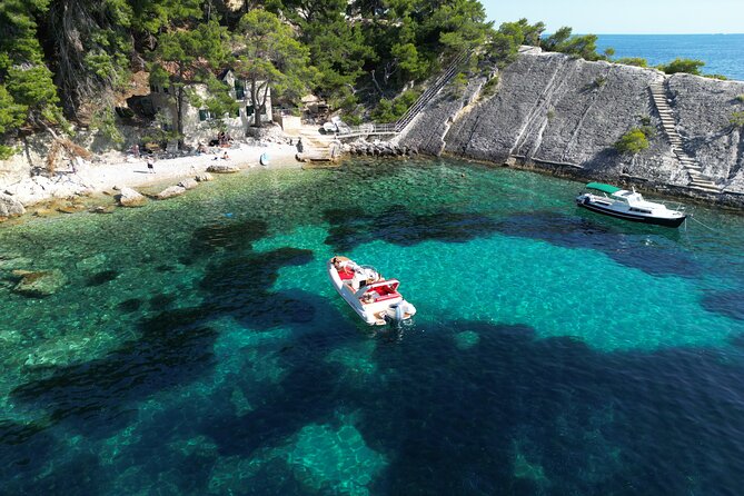 Private boat tour of Red rocks & Pakleni islands - Mlini Beach, Palmižana Garden, and Lucišća