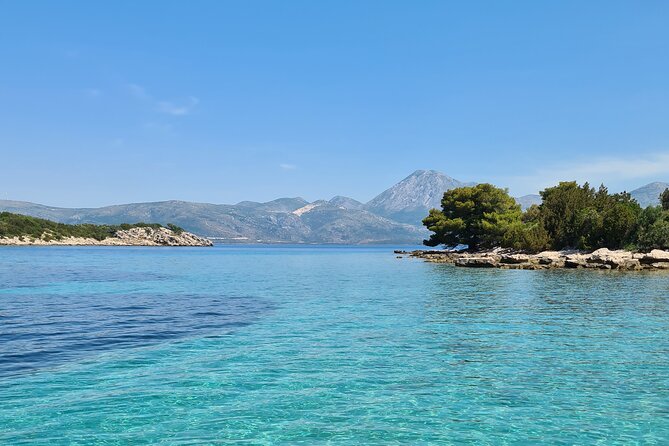 Private boat tour to Elafiti islands and south part of Mljet 8h. ALL INCLUDED - South Mljet and the sandy shore at Saplunara