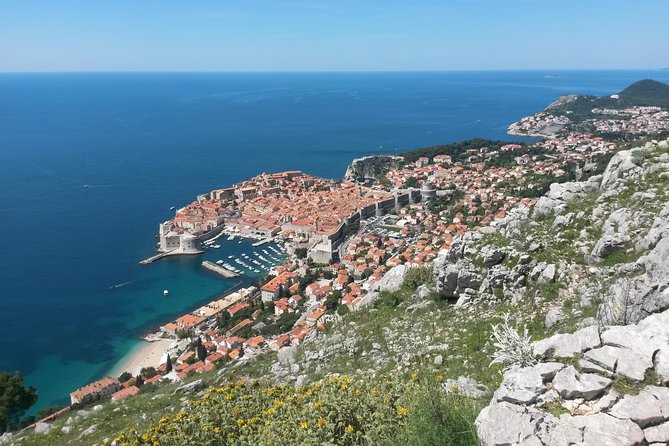 Private Dubrovnik panoramic sightseeing tour - cable car view - Franjo Tudman Bridge shows modern Dubrovnik