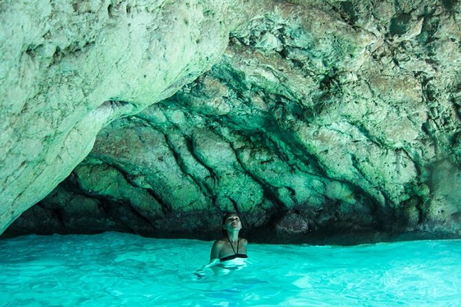 Private Speed Boat Tour to Blue Cave & Pakleni islands - Green Cave: swimming, snorkeling, and cliff jumping