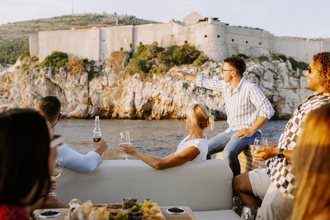 Prosecco & Sunsets: Private Dubrovnik Cruise - Sunset in open water with Croatian sparkling wine