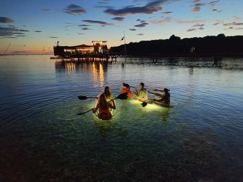 Pula: Cave Sunset/Night Tour in Transparent Kayak - The short lesson before setting off