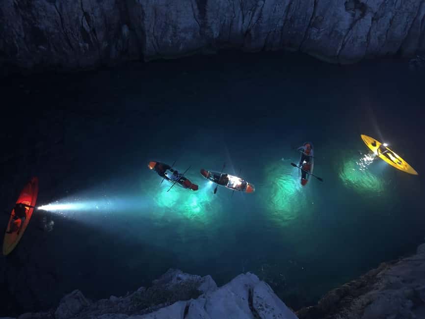 Pula: Cave Sunset/Night Tour in Transparent Kayak - Caves, cliffs, bats, and the changing route