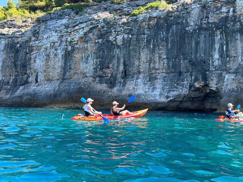 Pula: Kayak Adventure with Cave & Island Snorkeling - Twenty minutes on Fraškerić island