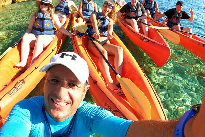Pula:Kayak Tour-Cliff jumping,snorkeling&free GoPro pictures - The guides make the difference