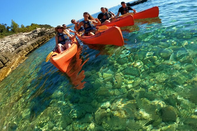 Pula:Kayak Tour-Cliff jumping,snorkeling&free GoPro pictures - What is included for $62