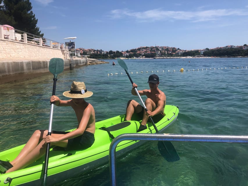 Pula: Kayaking and Snorkeling Self-Guided Tour - Snorkeling in the clear Adriatic water