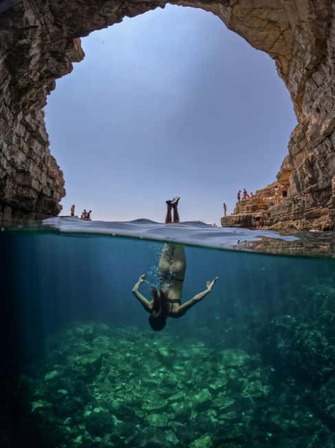 Pula: Kayaking,Snorkeling, Cliff jumping Tour with Wetsuit - GoPro photos that add real value
