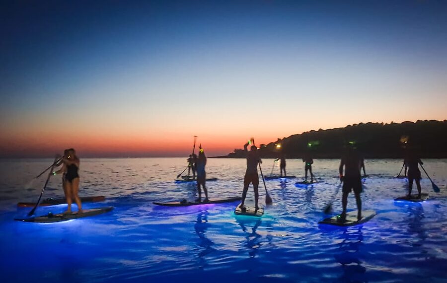 Pula: Night LED Stand-Up Paddle Board Tour - The 1.5-hour guided paddle around the bay