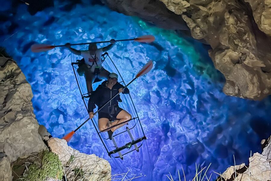 Pula: Night-Time Sea Kayaking Tour in Transparent Kayak - Paddling along the Verudela coastline