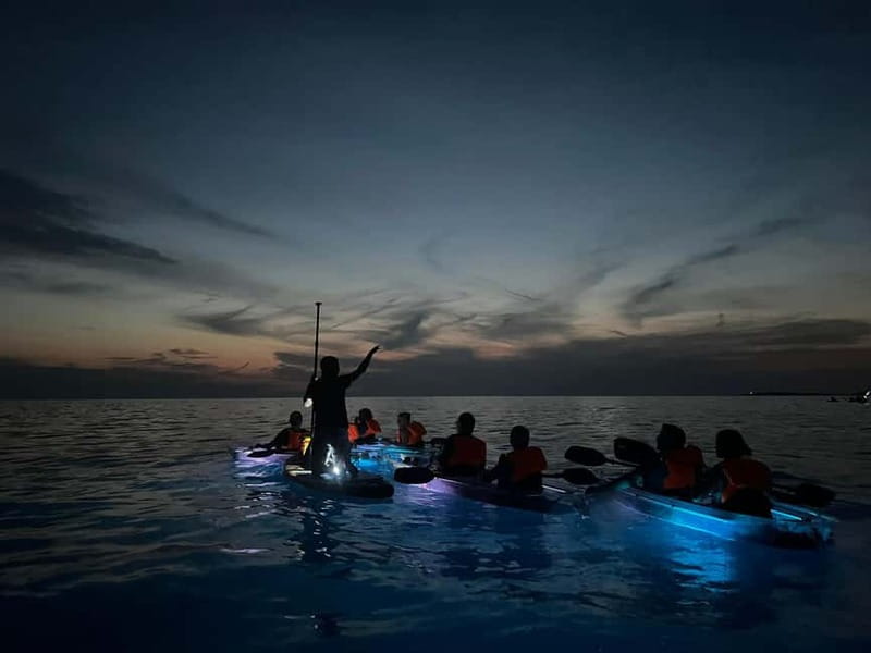 Pula: Sunset/Night Illuminated Transparent Kayak Tour - Starting at Valovine Beach near Stoja