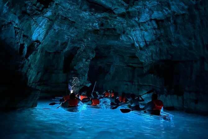 Pula: Sunset/Night-time Illuminated Transparent Kayak Tour - Starting at Valovine Beach in Stoja