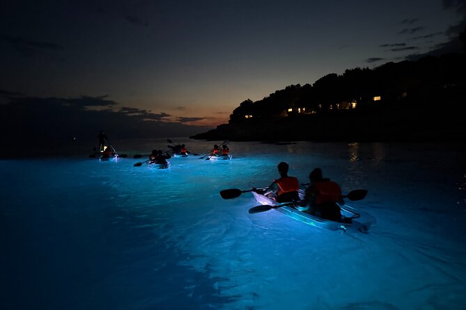 Pula: Sunset/Night-time Illuminated Transparent Kayak Tour - How the group size shapes the evening