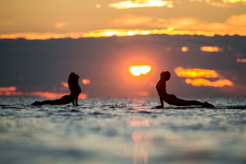 Pula: SUP Yoga Classes at Morning & Sunset - The board, the buoy, and the yoga practice