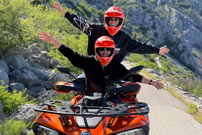 Quad Tour to skywalk biokovo Makarska by Amigos - The 45-minute ride back to Makarska