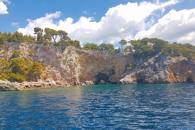 Rent a speed boat and explore beaches and coves of Elaphiti Islands - Koločep: clear coves, caves, and snorkeling time