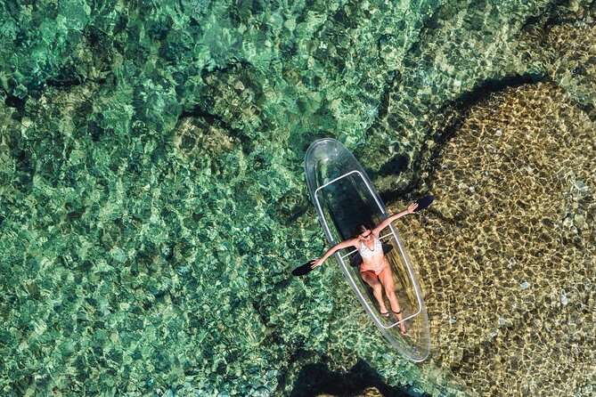 Rent a Transparent Kayak - Discover the Underwater Magic - Sunset and the illuminated cave possibility