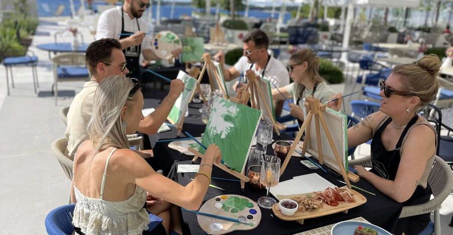 Rovinj: Artafera painting workshops - Paint, wine & more - Painting step by step with Sinisa