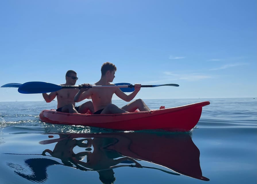 Rovinj: BUBA-KAYAK TOURS, snorkeling, cliff jupming&drinks - Walking the island before the paddle back