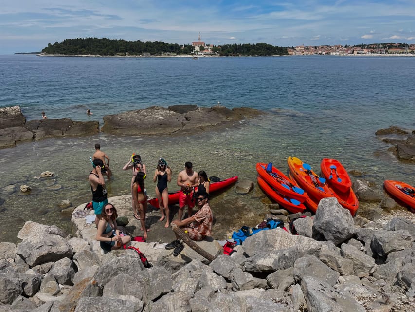 Rovinj: BUBA SUNSET KAYAK, snorkeling&driknks incuded - What to bring for a smoother evening