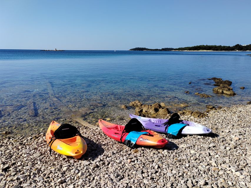 Rovinj: Golden Cape Desert Islands Kayak & Snorkeling Tour - Sveti Ivan and the lighthouse view