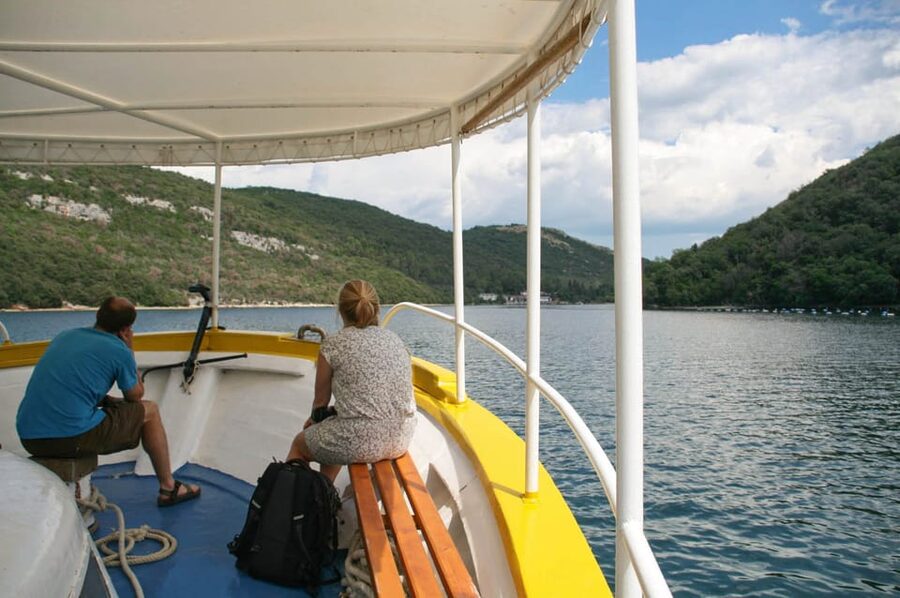 Rovinj: Lim Fjord and Pirate Cave Boat Tour - The Pirate Cave and its café