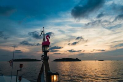 Sunset Cruise with Swim Stop, Drinks, and Fruits