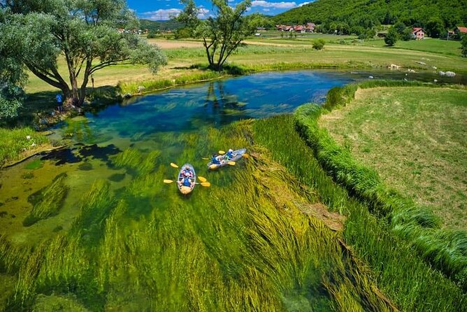 See through kayaks on Gacka river - Why the Gacka River works so well for an easy kayak trip