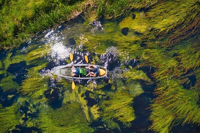 See through kayaks on Gacka river - Paddling the 8-kilometer route