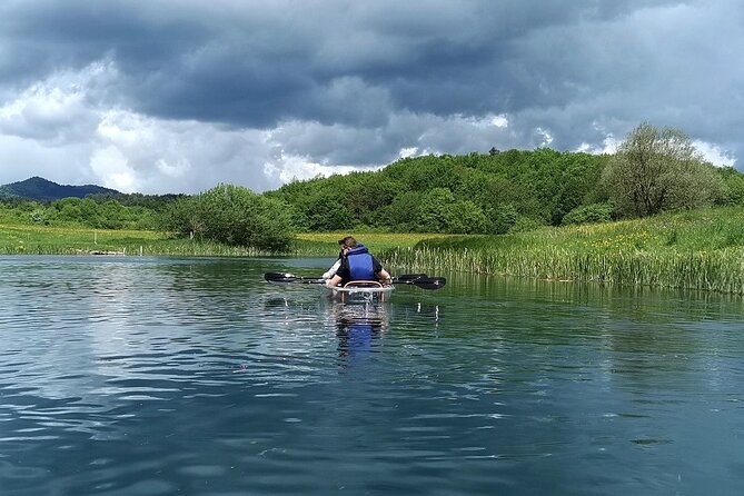 See through kayaks on Gacka river - What the $109 price gets you