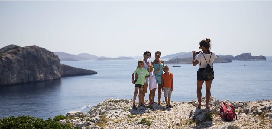 Sibenik: Full-Day Kornati National Park Boat Tour - The outer Kornati cliffs and first swim