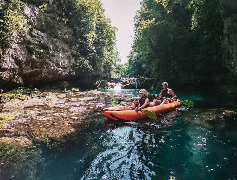 Slunj: River and Waterfalls Kayaking on Mrežnica river - Milkovića slap and the optional 5 or 9-meter jumps