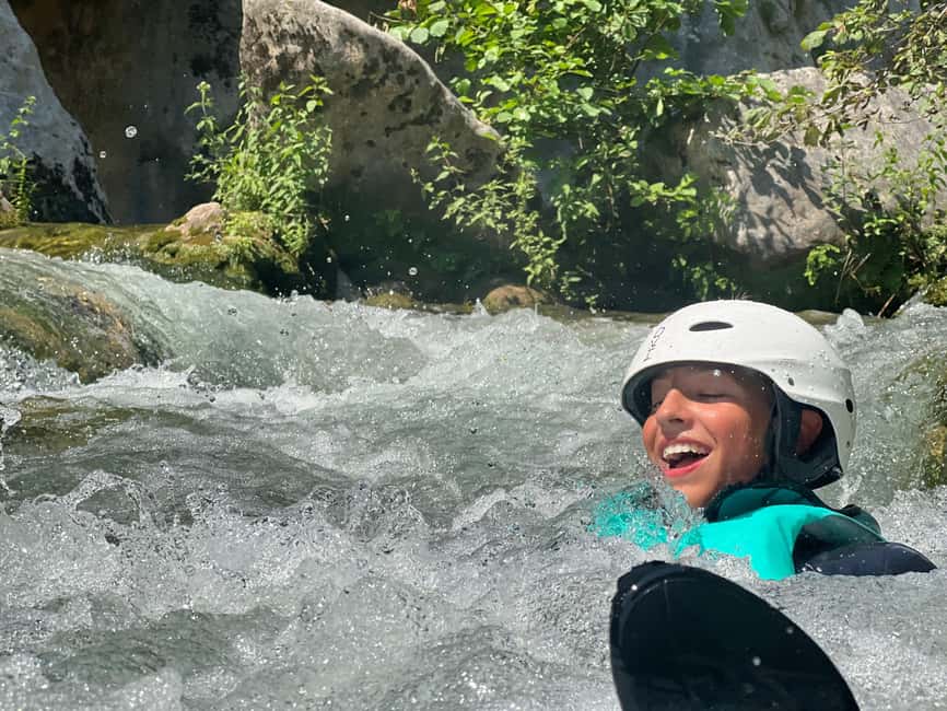 Small Group Canyoning with proffesional guide - Three hours of jumps, rapids, and clear water