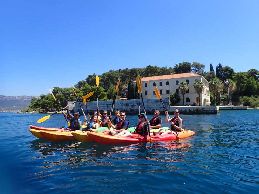 Split 4-Hour Guided Sea Kayak Tour - Paddling west beneath the pine forest
