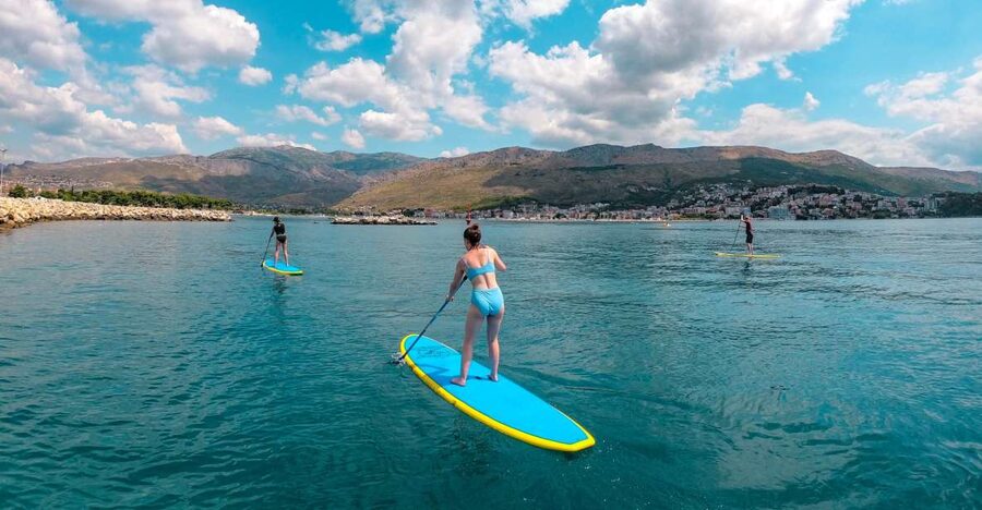 Split: Adriatic Sea and River Stand-Up Paddleboard Tour - Following the Žrnovnica River toward Mosor Mountain