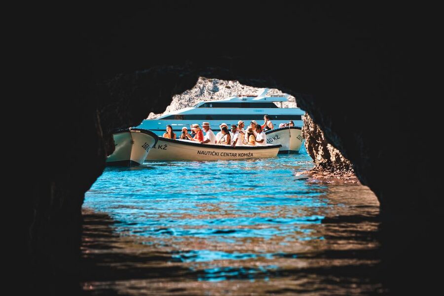 Split: Blue Cave and 5 Islands Tour - The speedboat departure from Split