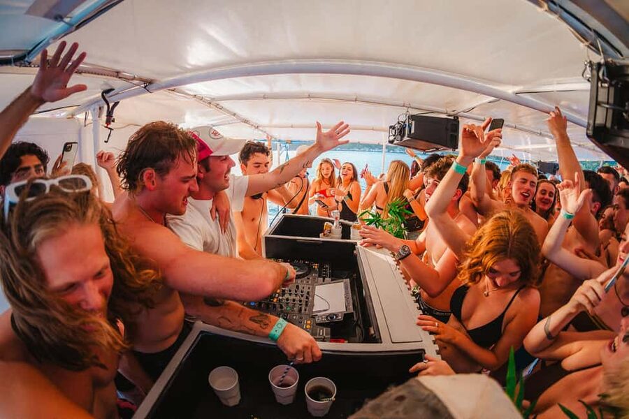 Split: Blue Lagoon Boat Party with Slide, Dj and After Party - What Kind of Split Experience Is This?