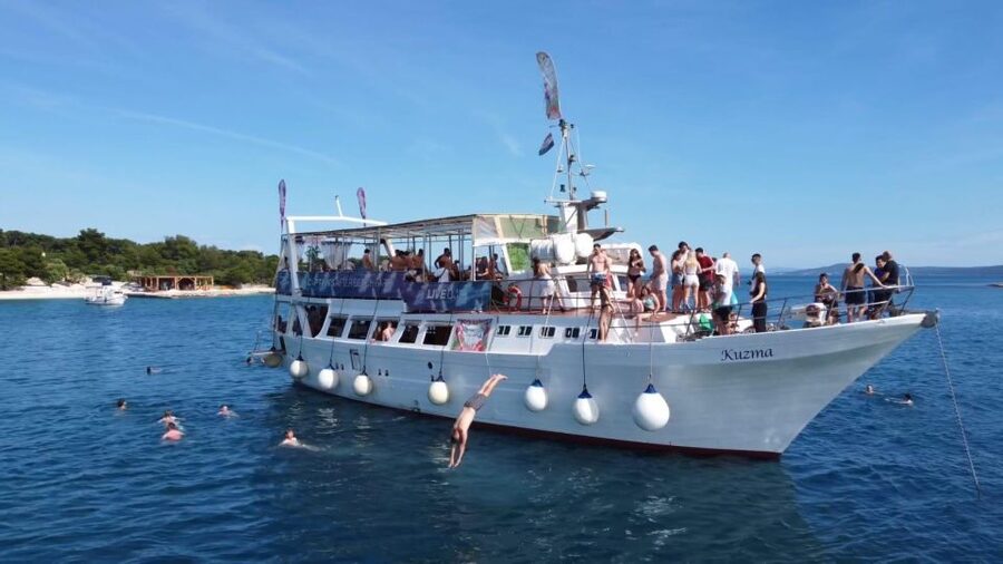 Split: Captain’s Boat Party – Blue Lagoon, DJ & Free Shots - How much value do you get for $45?
