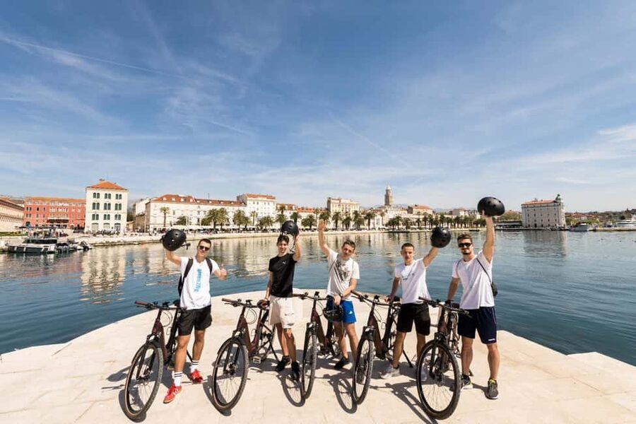 Split City & Marjan Park Electric Bike Tour - The Riva provides the final photo stop