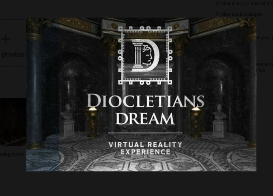 Split: Diocletian's Palace Virtual Reality Experience - Where the experience falls short