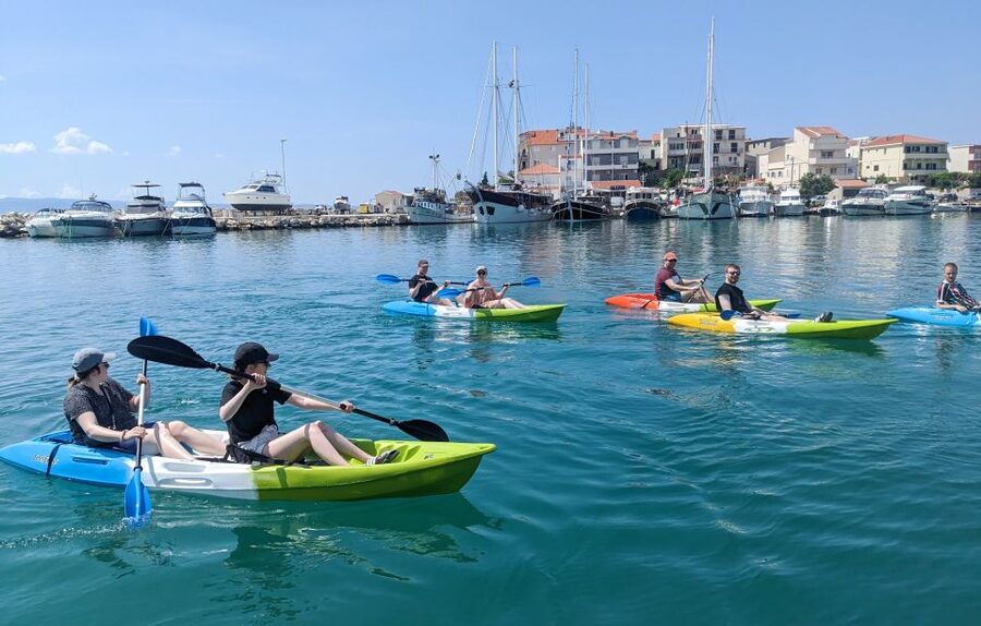 Split: Guided Kayak Adventure Tour - Returning to the Adriatic and Stobreč’s white cliffs