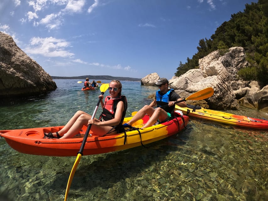 Split: Guided Sea Kayaking Tour with Snorkeling - Swimming and snorkeling at the beach stop