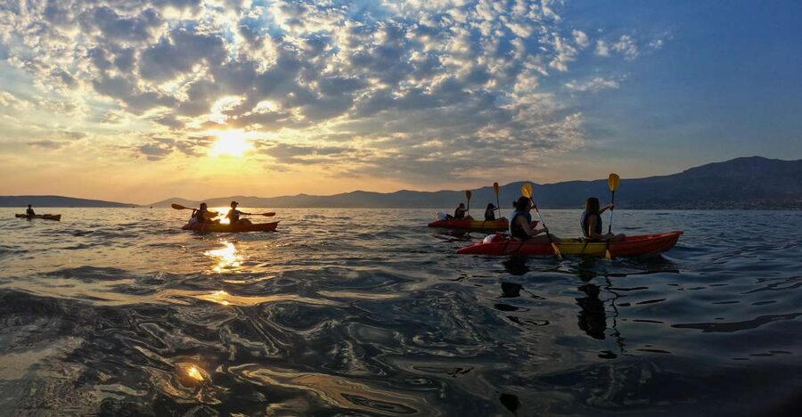 Split: Guided Sunset Sea Kayaking & Snorkeling Tour - Starting at Bene Beach with the right gear