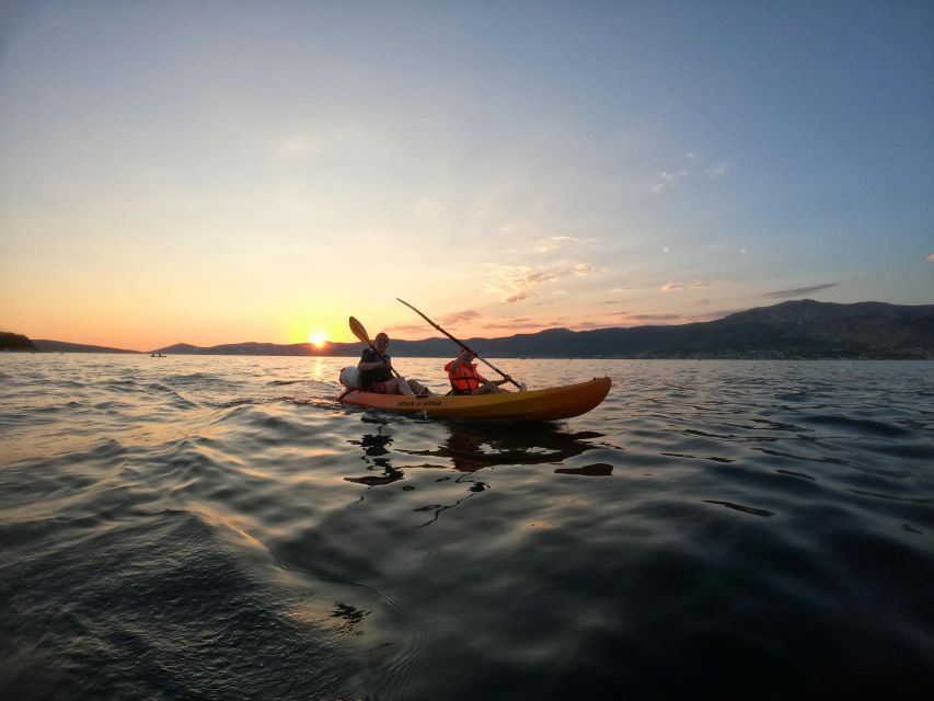 Split: Guided Sunset Sea Kayaking & Snorkeling Tour - The rocky swimming and snorkeling stop
