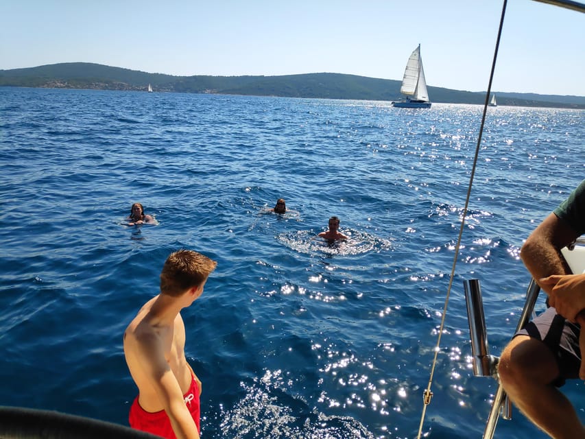 Split: Half Day Sailing Tour with Swim Stop, Snacks and Wine - The swim stop in a secluded cove