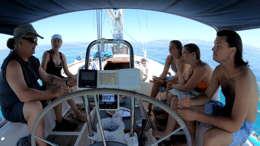 Split: Half Day Sailing Tour with Swim Stop, Snacks and Wine - What the skipper adds to the experience