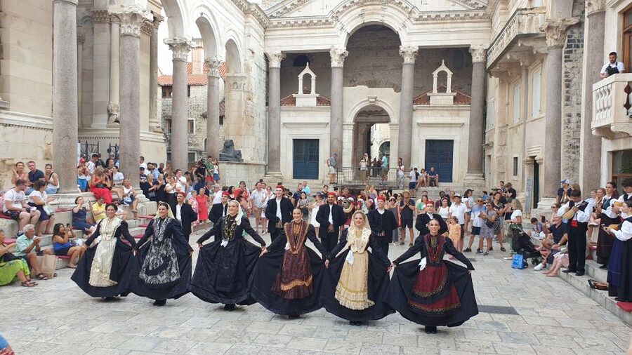 Split: History and Heritage Walking Tour - Starting beneath the Roman arch on Peristil Square
