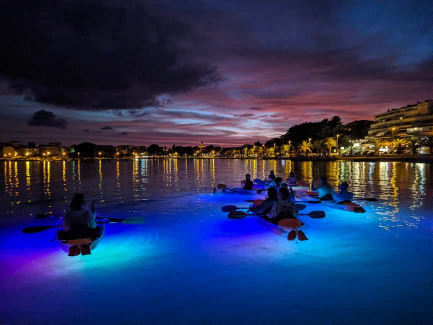 Split: Illuminated Evening Guided Kayaking Tour - Stobreč beach and the 15-minute safety briefing